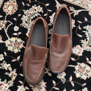 Cole Haan Brown Leather Slip-On Loafers